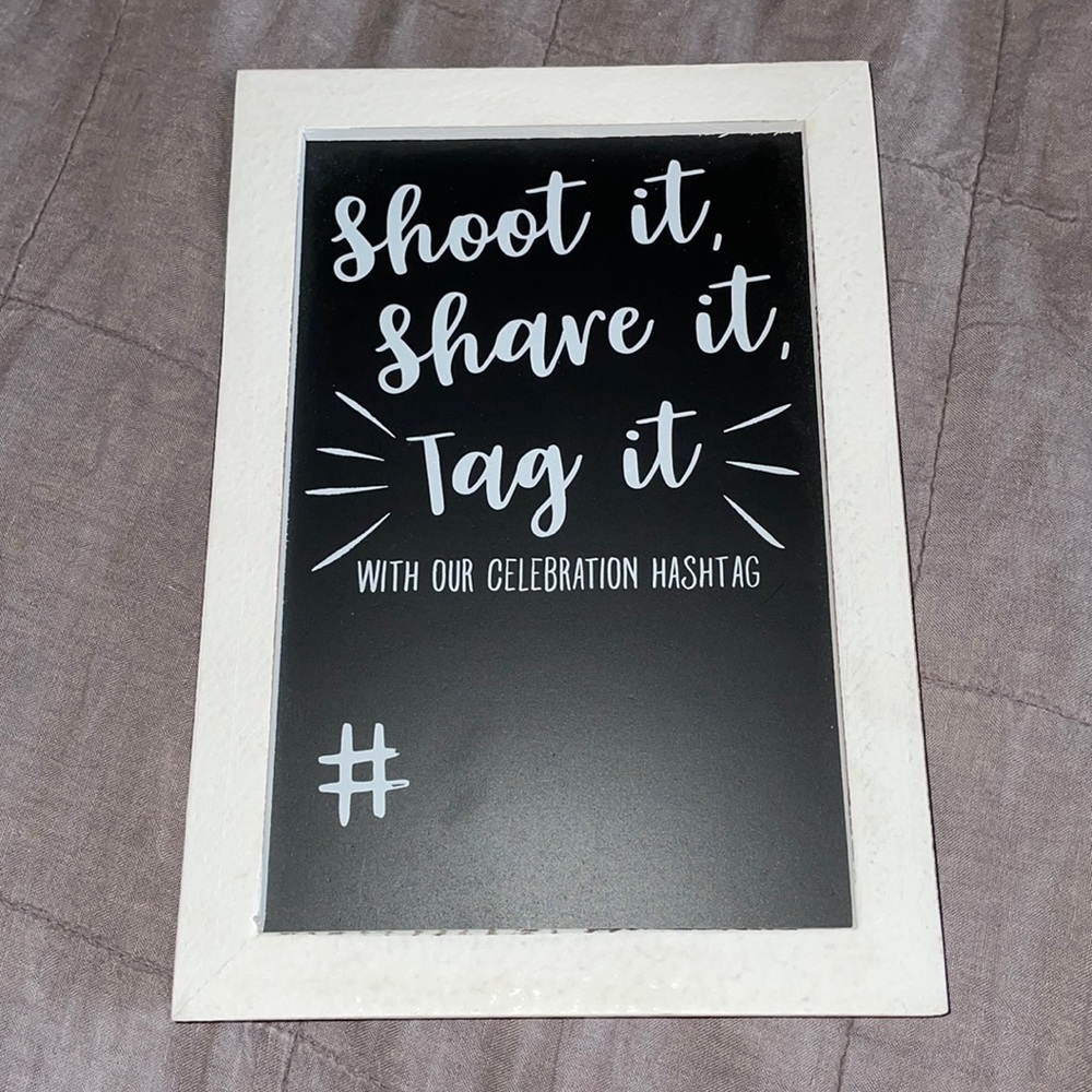 Hashtag celebration frame